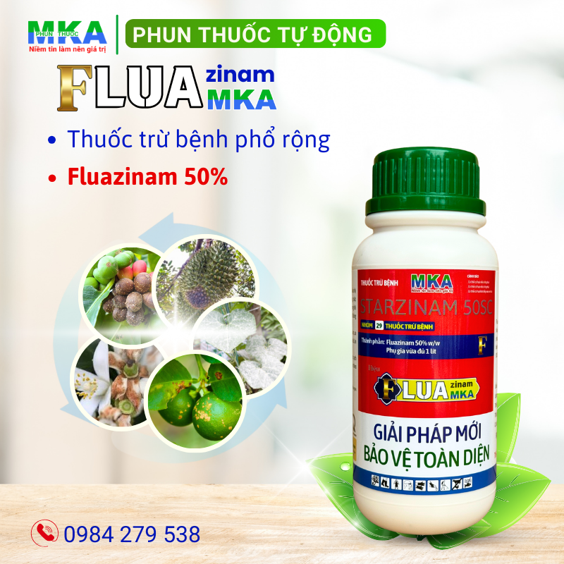 thuốc trừ bệnh Flua MKA 50SC hoạt chất fluazinam